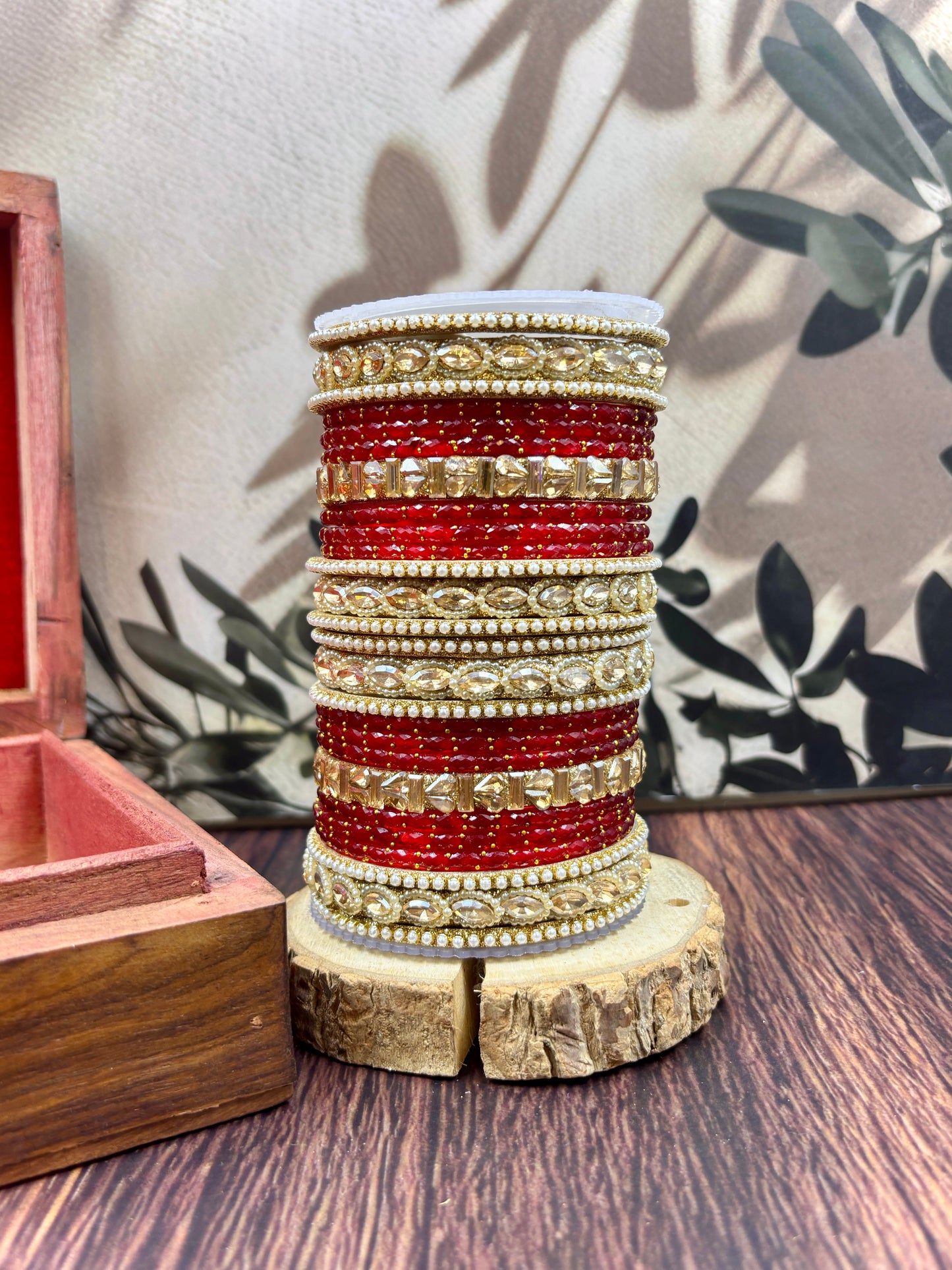 New Arrival Ethnic Glass Bangles Set