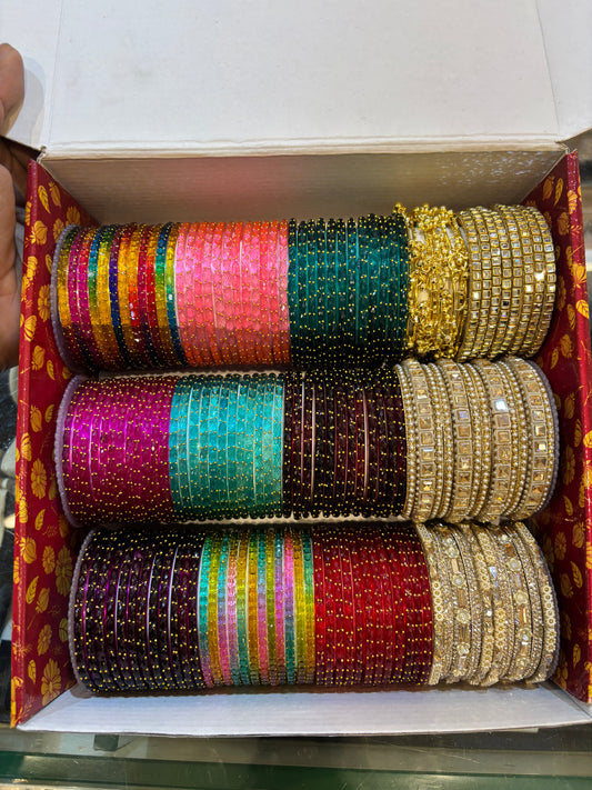 Glass Bangles Combo Box