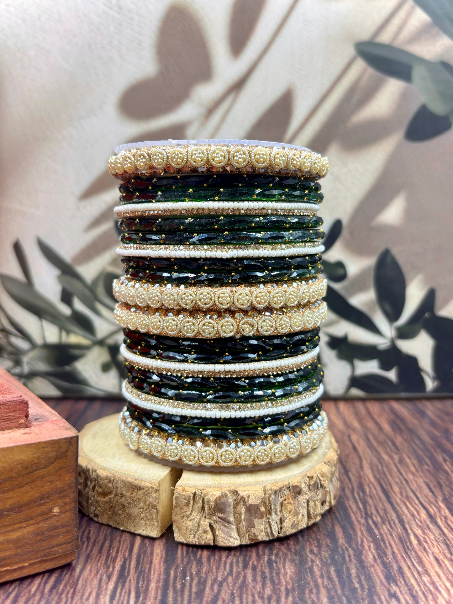 Trending Designer Glass Bangles Set for Women