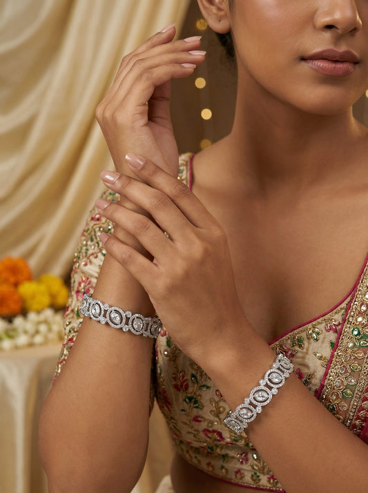 Silver AD Fancy Bangles