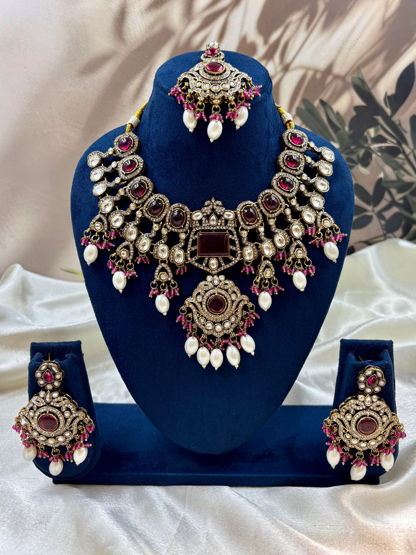 Ruby Rani Victorian Antique Jewelry Necklace