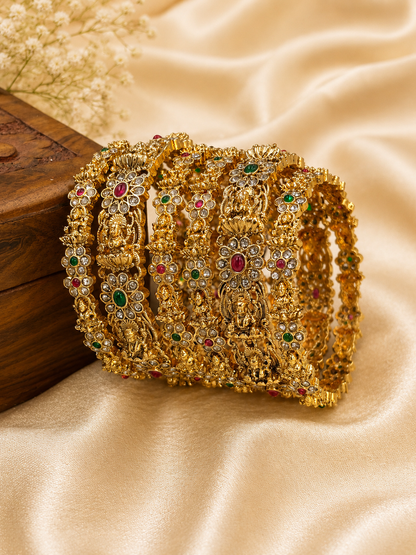 Traditional Temple Bangles Set for Women