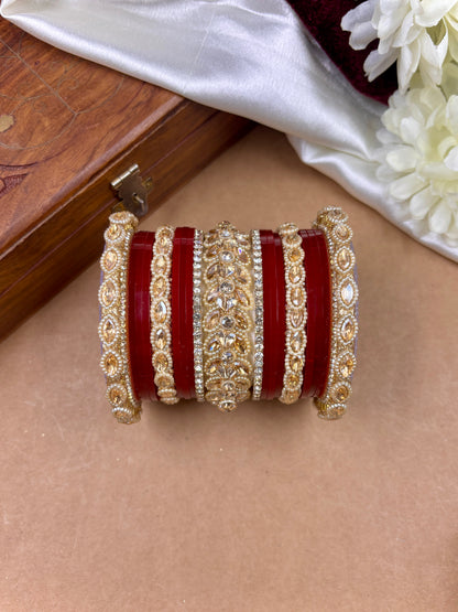 Bridal Red Punjabi Chuda