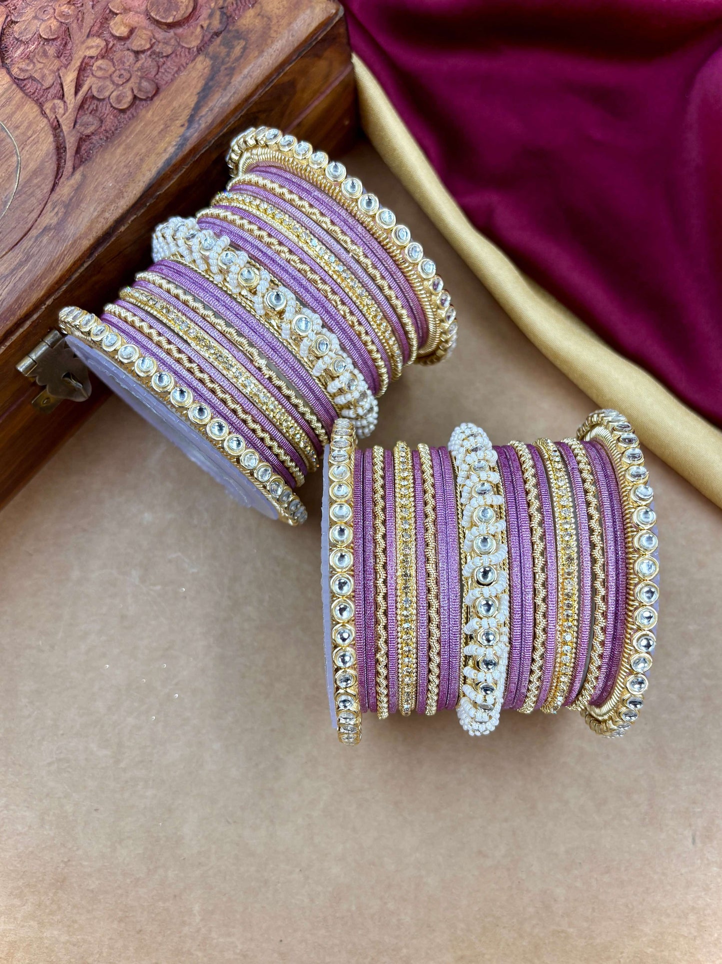 Ethnic Onion Pearl Kundan Set