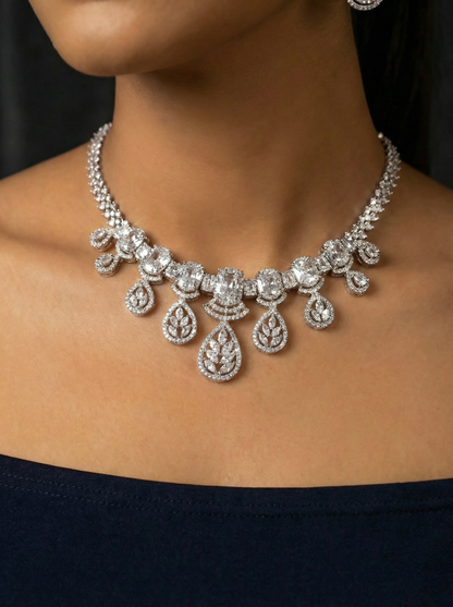 AD Stone Necklace Set