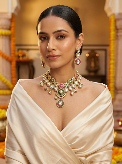 Ethnic Polki Kundan Choker Necklace – Wedding Collection