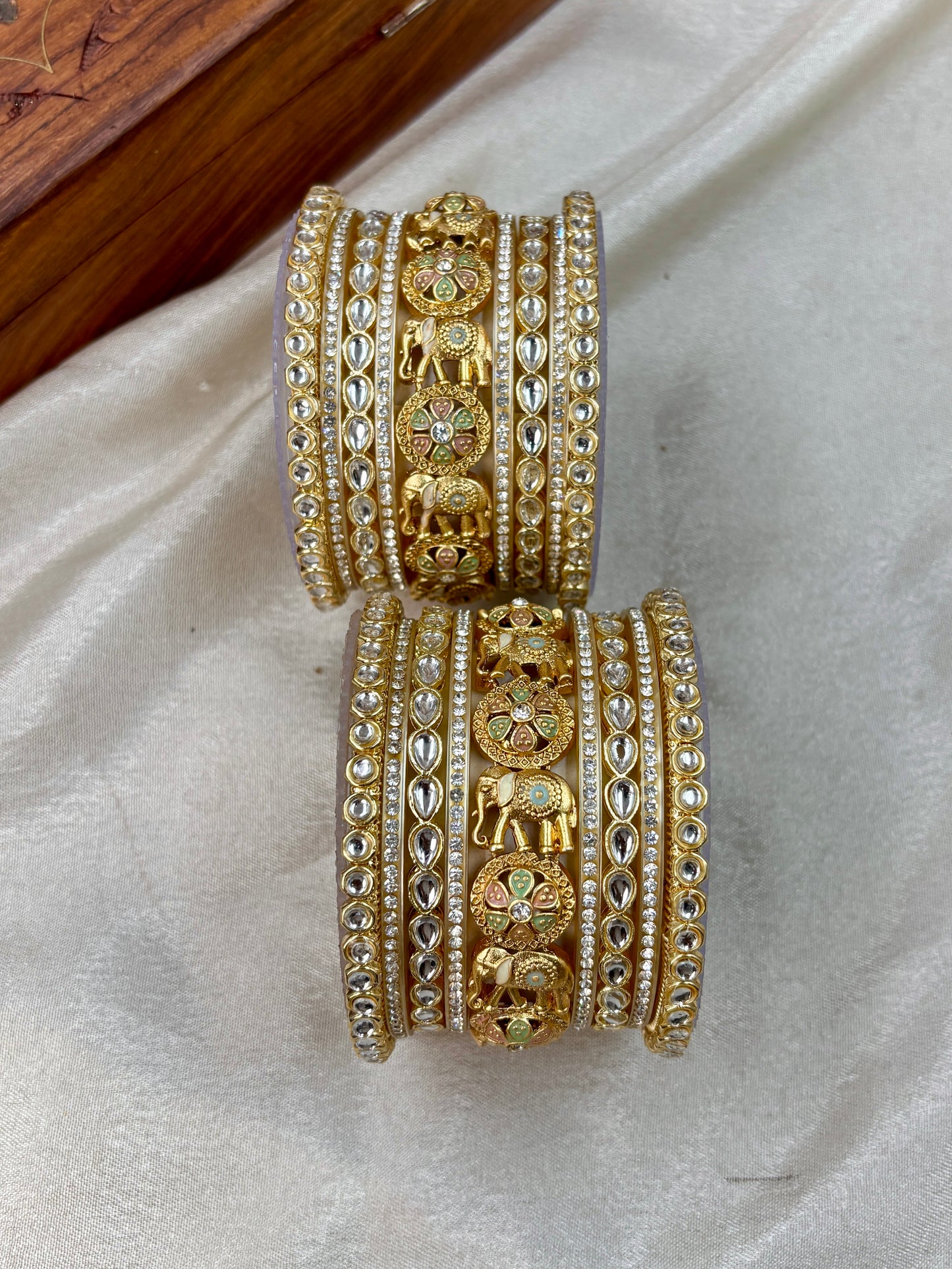Traditional Kundan Rajwada Bridal Bangles