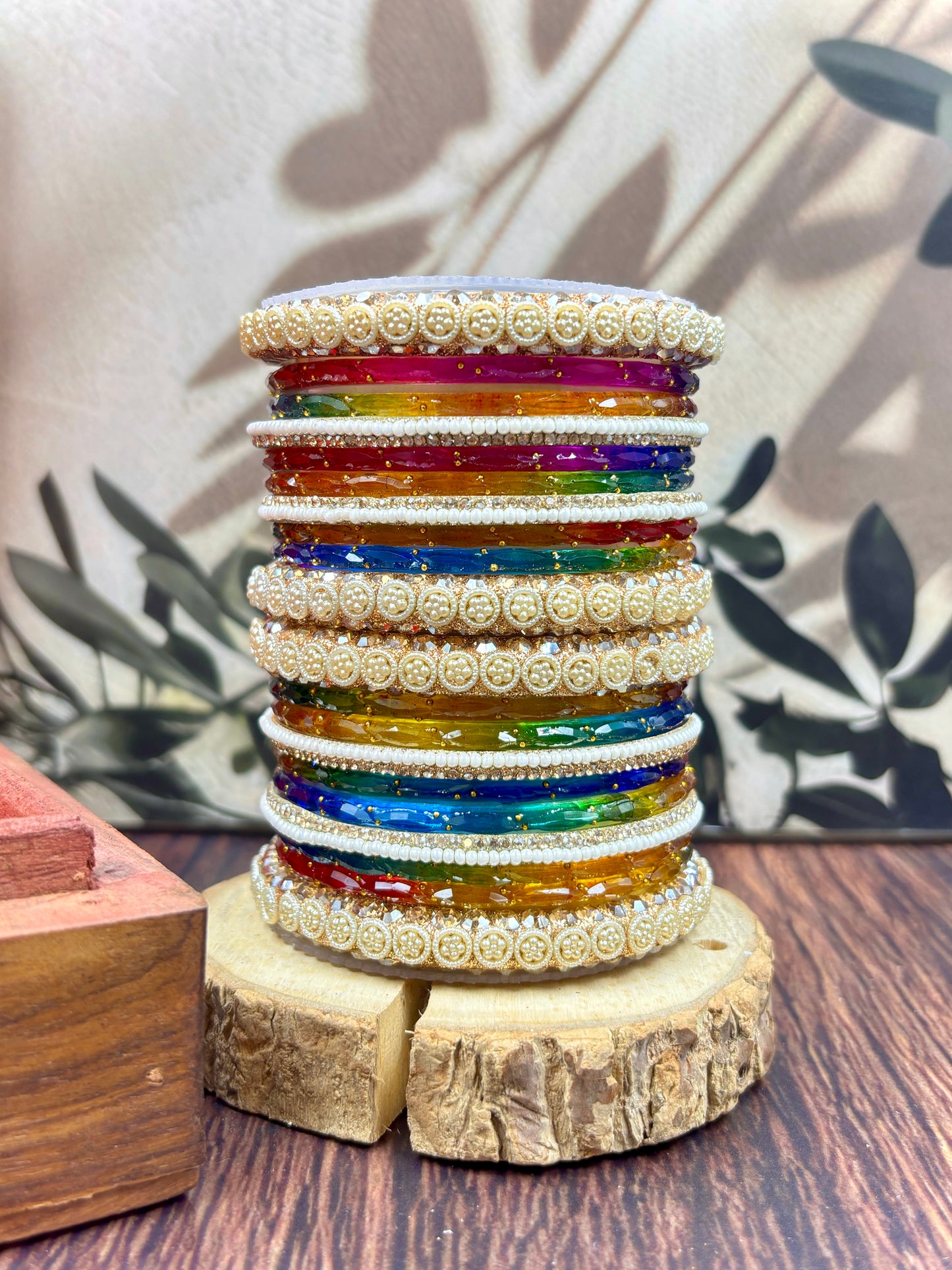 Trending Designer Glass Bangles Set for Women