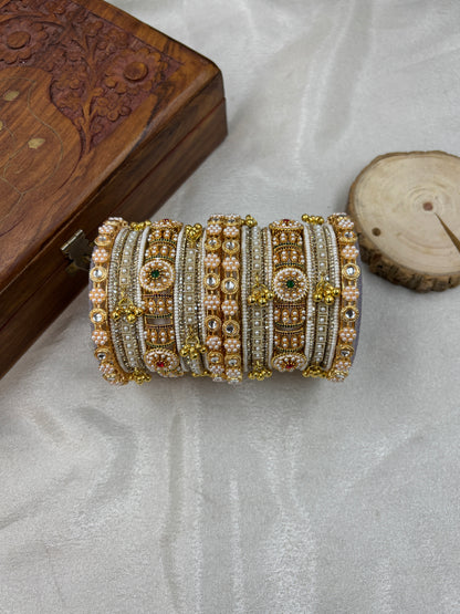 Pearl Bangles Set for Women