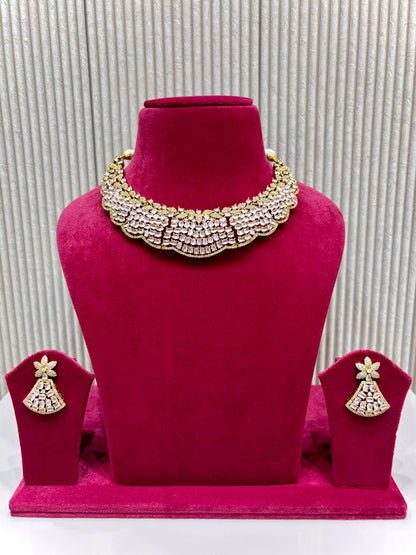 Designer Pink Choker Necklace for Girls & Women