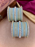 Ethnic Sky Pearl Kundan Set