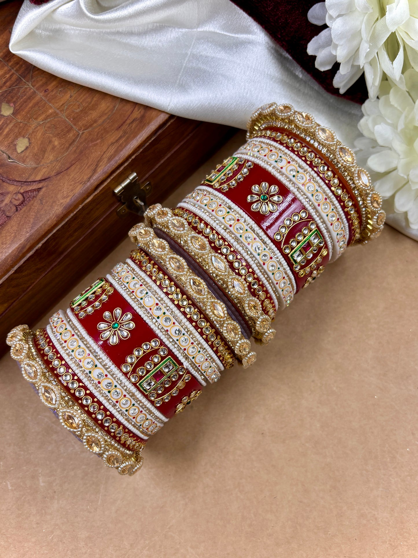 Rajwadi Wedding Bangle Set