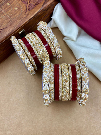 Punjabi Bridal Chooda Set – Traditional Wedding Bangles