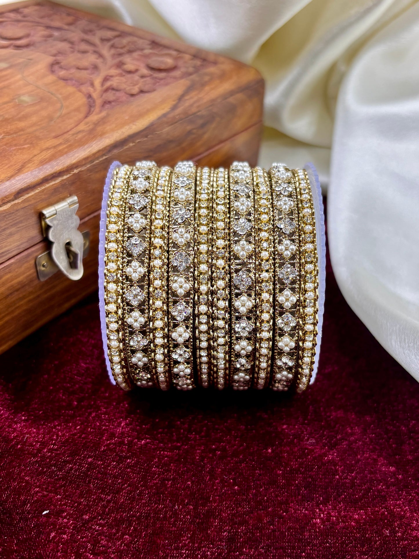 Antique Pearl Bangles Set