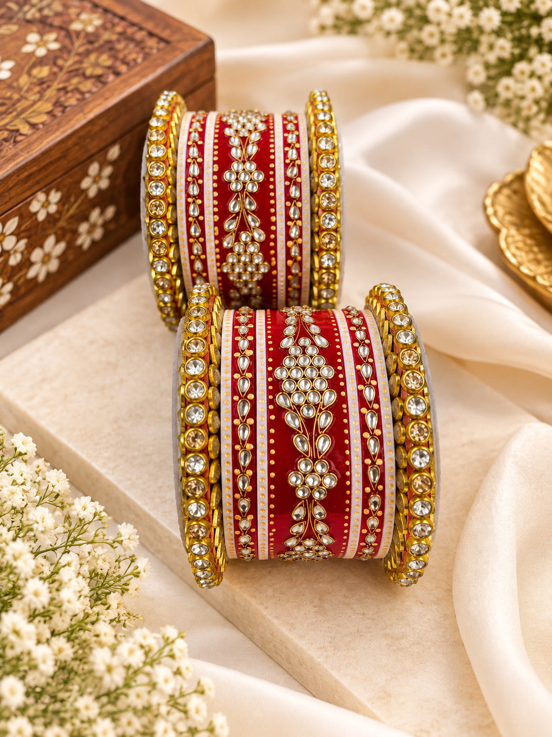 Rajwadi Bridal Plastic Chuda Set