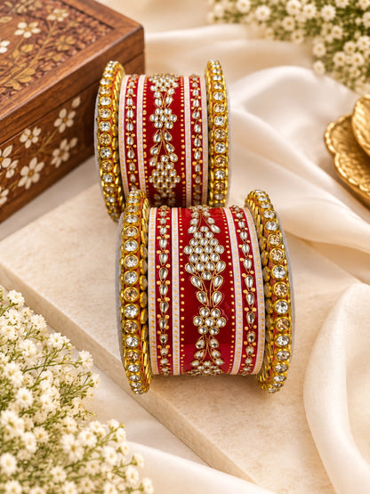 Rajwadi Bridal Plastic Chuda Set
