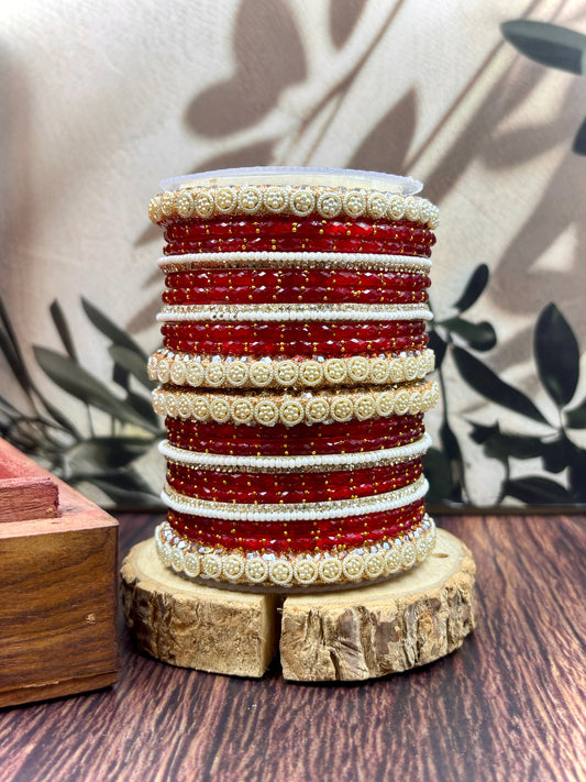 Trending Designer Glass Bangles Set for Women