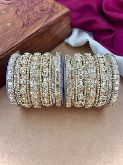 Golden Bangles Set – Bridal Ethnic Jewelry