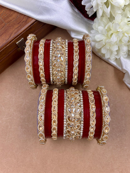 Bridal Red Punjabi Chuda