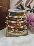 Kashmiri Ghunghroo Bangle Set - D MULTI