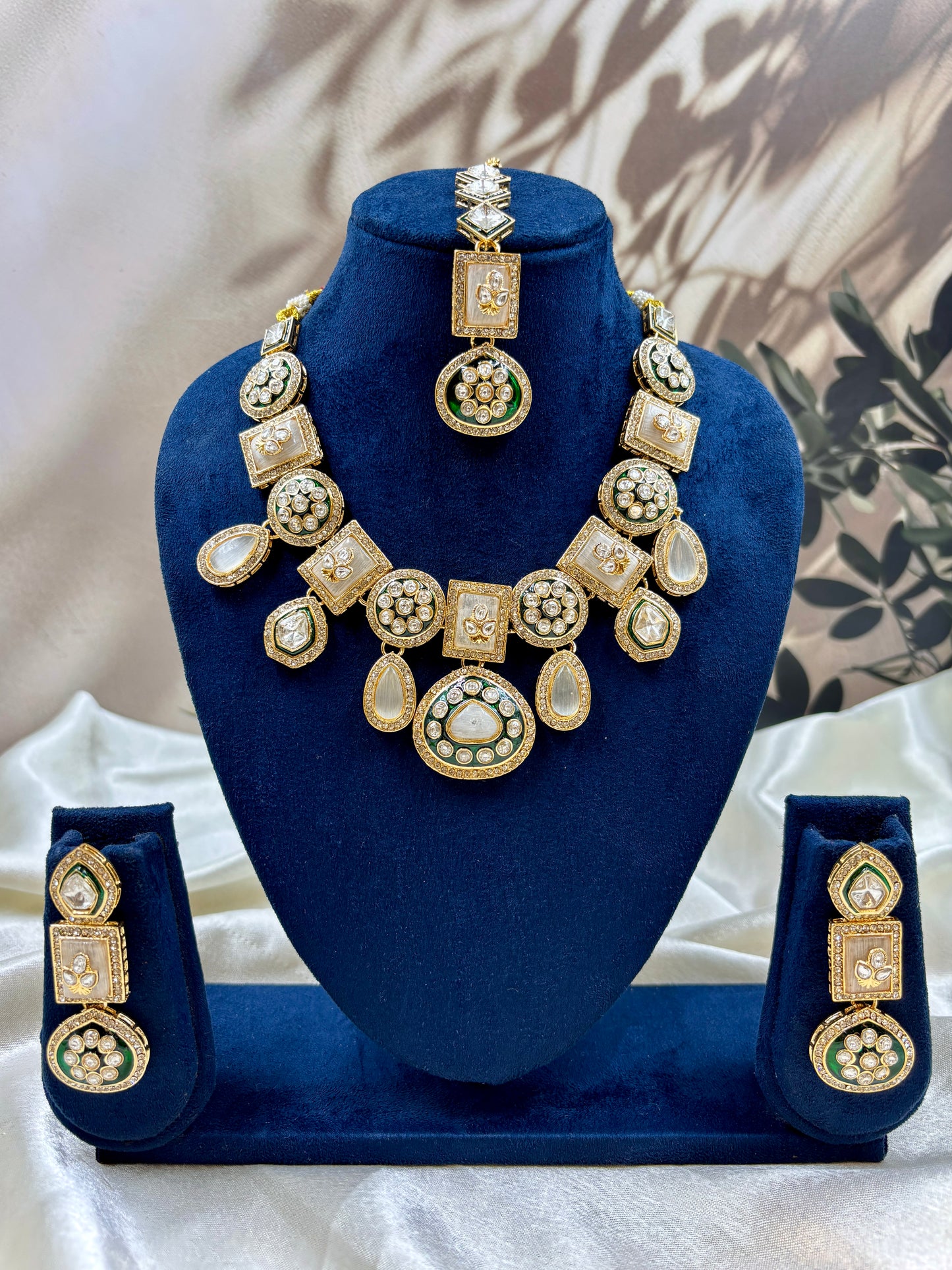 Polki Kundan Bridal Jewelry Set