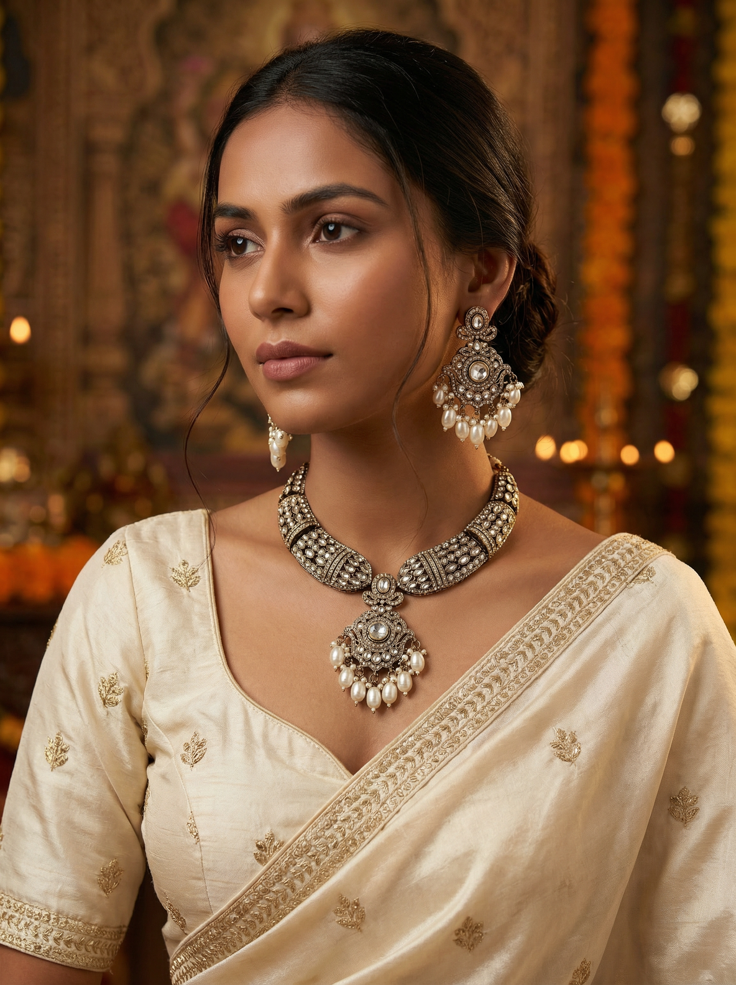 Victorian Kundan Necklace for Brides