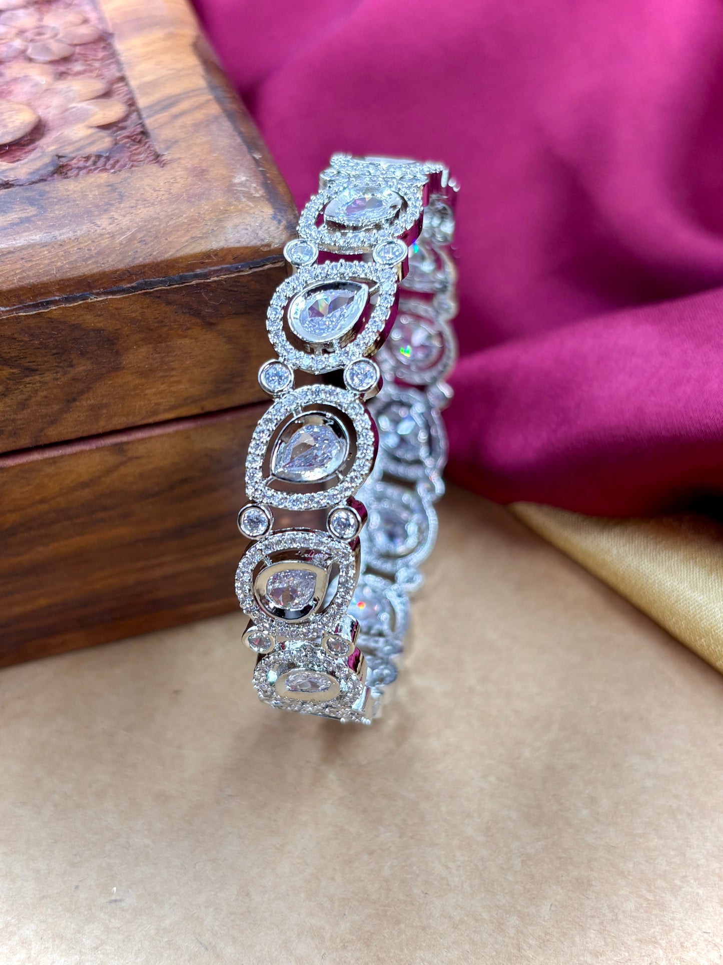 Silver AD Fancy Bangles