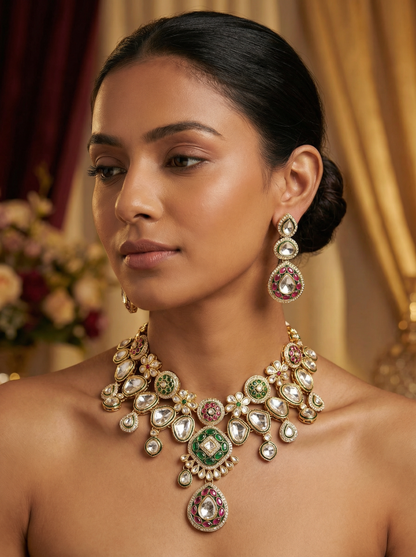 Ethnic Polki Kundan Choker Necklace – Wedding Collection