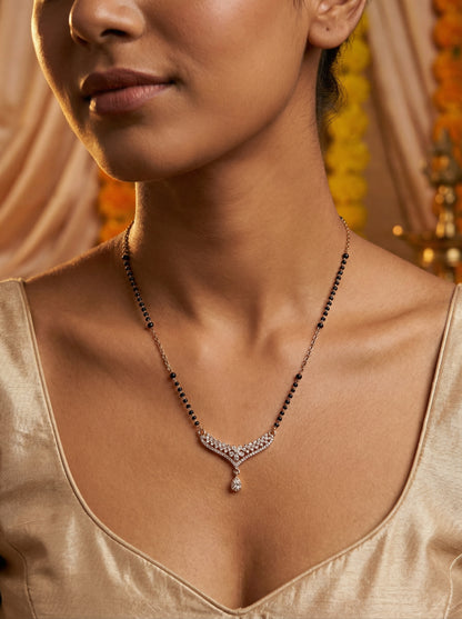 Modern American Diamond Mangalsutra for Women