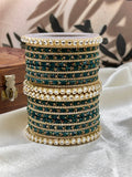 Rama Kundan Glass Bangles Set