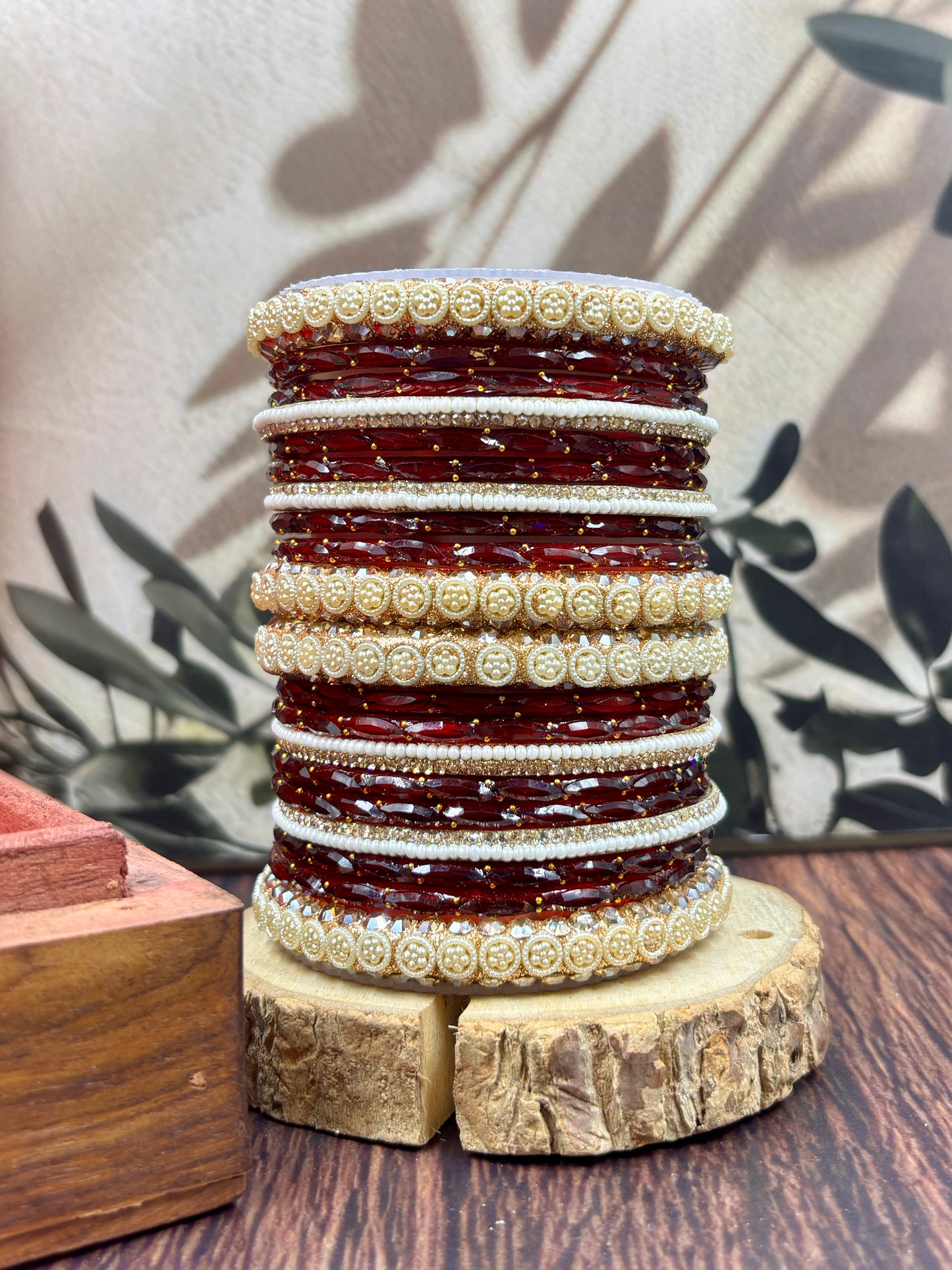 Trending Designer Glass Bangles Set for Women