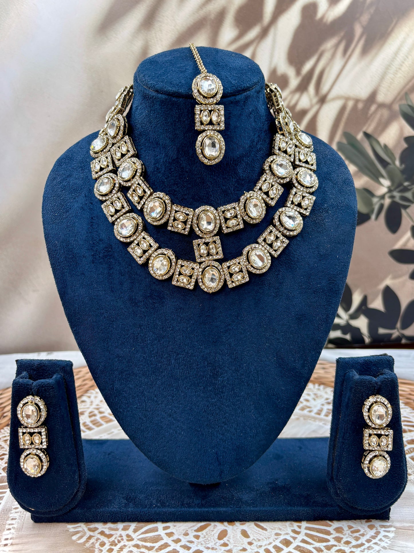 Bridal Double Layer Jewellery Set
