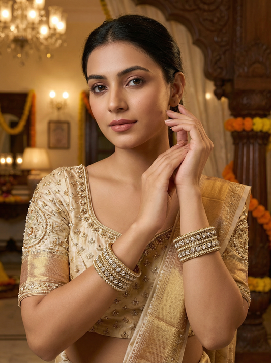 Antique Pearl Bangles Set