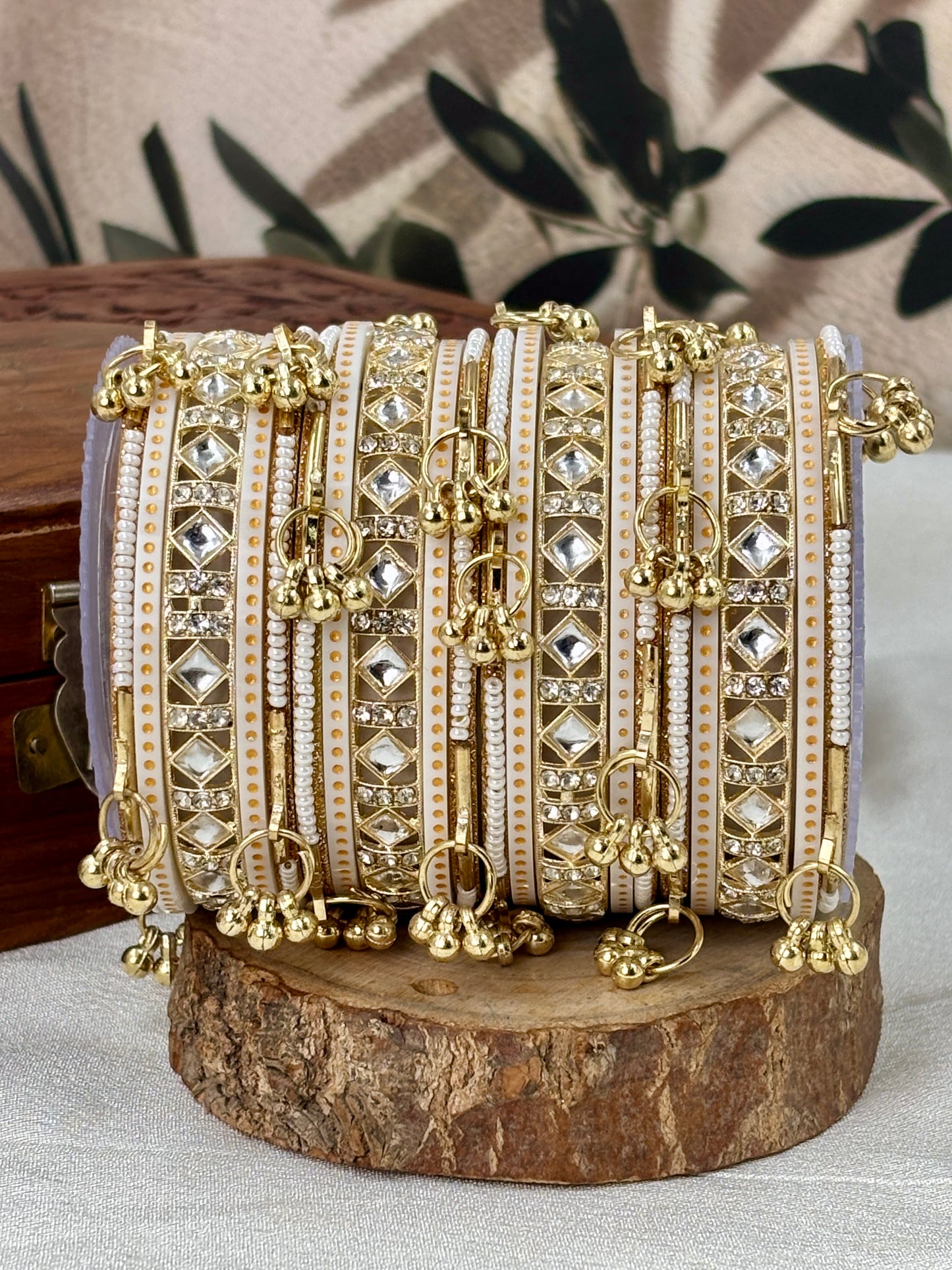 Kundan Kashmiri Ghungroo Bangles