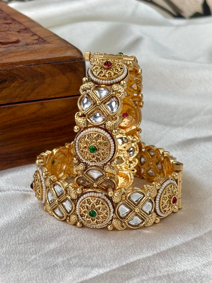 Openable Kundan Kada for Brides