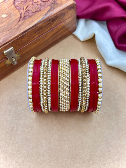 Elegant Pearl Punjabi Wedding Chuda