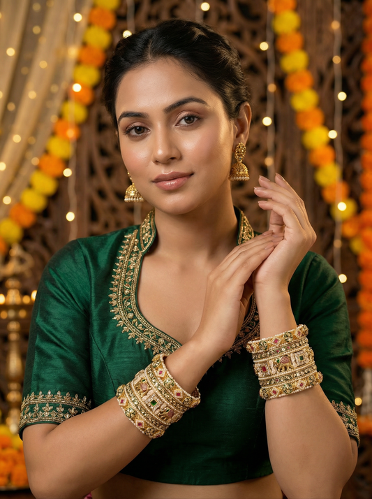 Polki Heritage Bridal Bangles