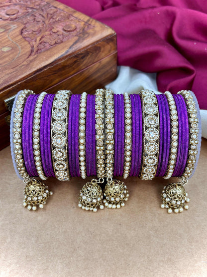 Ethnic Jamli Antique Finish Bangles Set