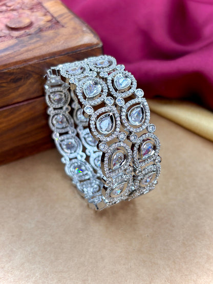 Silver AD Fancy Bangles