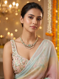Ethnic Antique MintPink Necklace Set