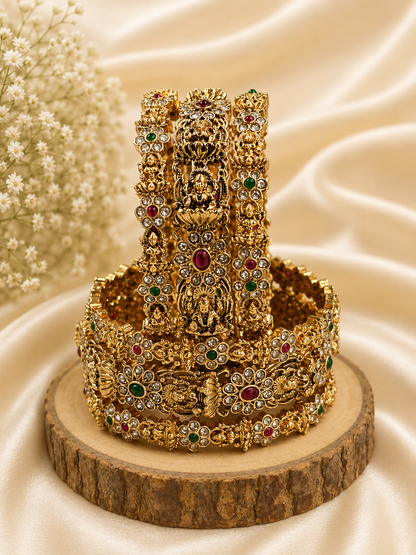 Traditional Temple Bangles Set for Women
