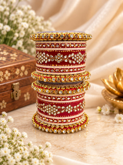 Rajwadi Bridal Plastic Chuda Set