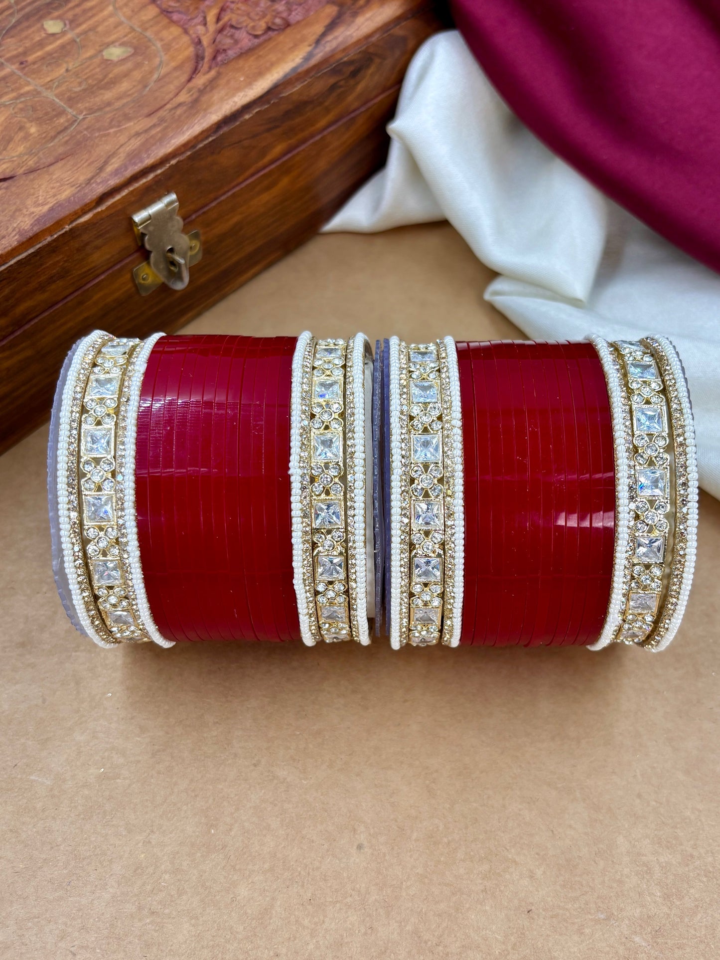 Authentic Punjabi Chooda Set for Indian Bride