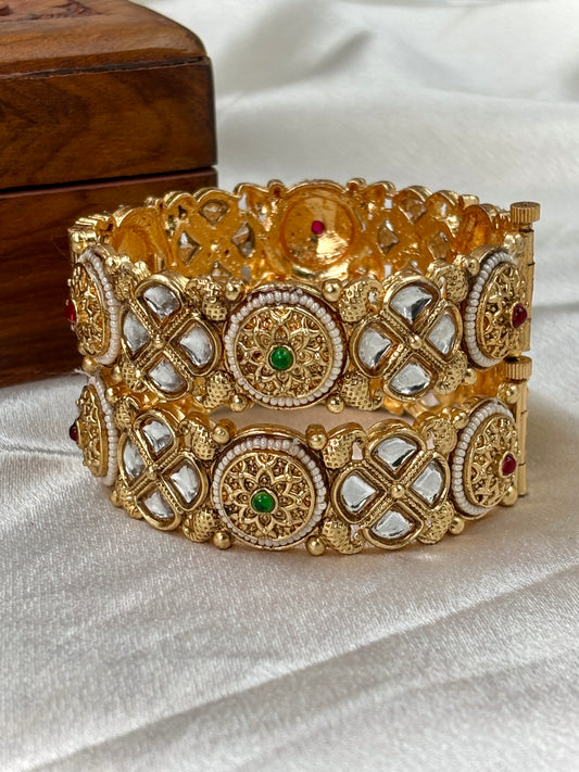 Openable Kundan Kada for Brides
