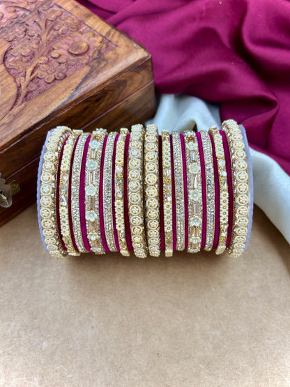 Velvet Bridal Bangles Set