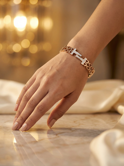 Anti-Tarnish Rose Gold Bracelet – Long-Lasting, Non-Fading Jewelry