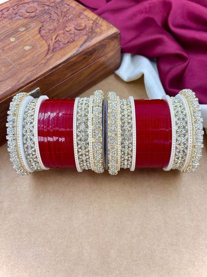 Premium Diamond Punjabi Bridal Chura