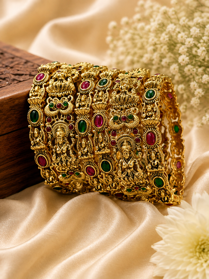 Indian Temple Design Traditional Bangles Set