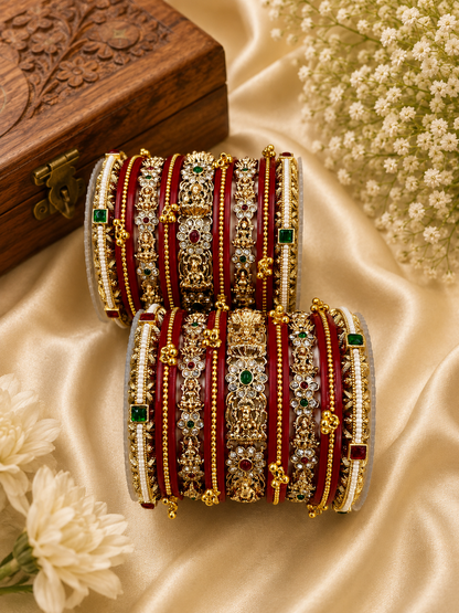 Temple Design Punjabi Chooda Set