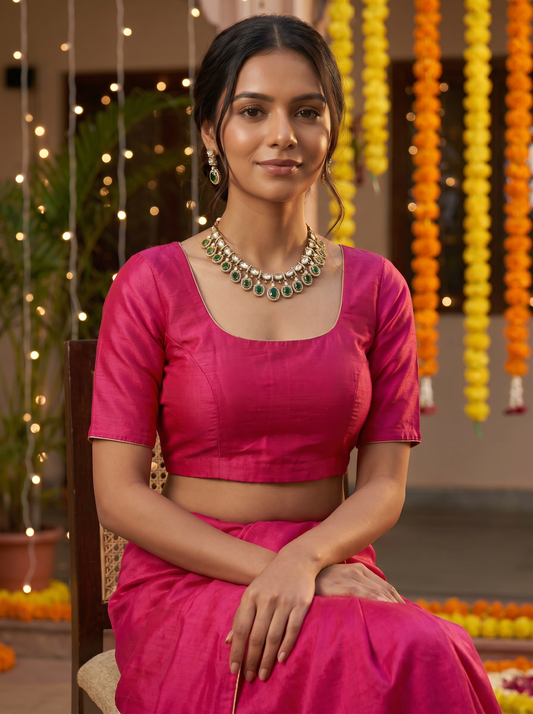 Indian Green Bridal Kundan Jewelery Set